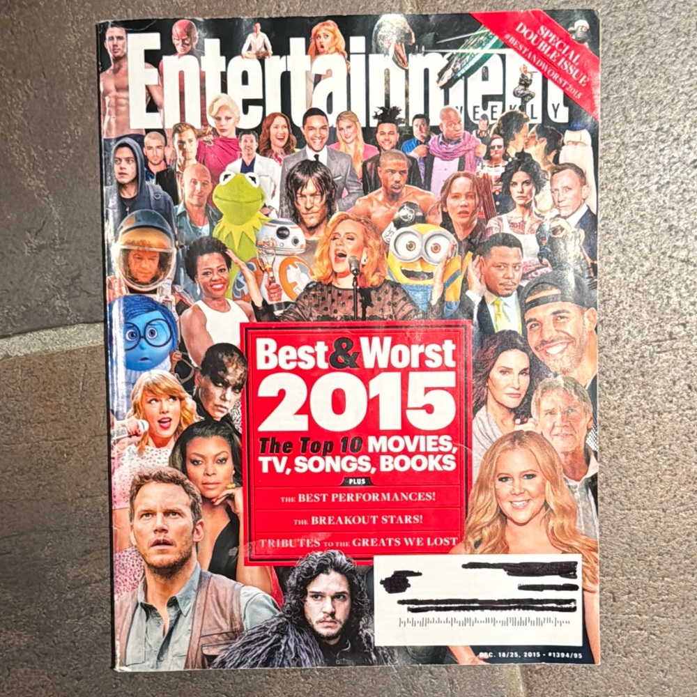 Entertainment Weekly Magazine December 18 25 2015 Best & Worst of the Year